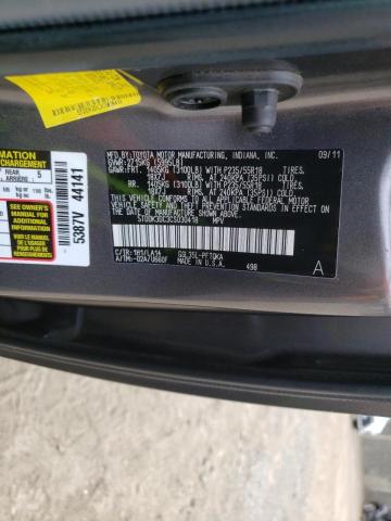 Photo 10 from auction – 2012 TOYOTA SIENNA XLE with VIN 5TDDK3DC3CS030418