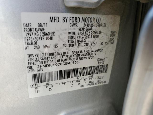 Photo 10 from auction – 2012 FORD EDGE LIMIT with VIN 2FMDK3KC6CBA05559