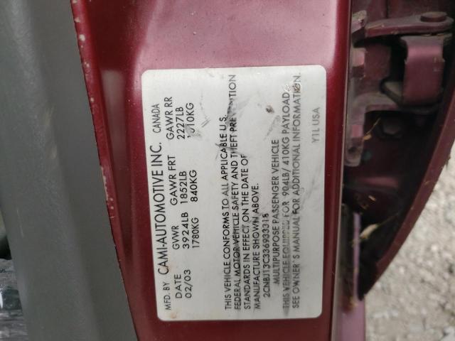 Photo 10 from auction – 2003 CHEVROLET TRACKER with VIN 2CNBJ13C336933318