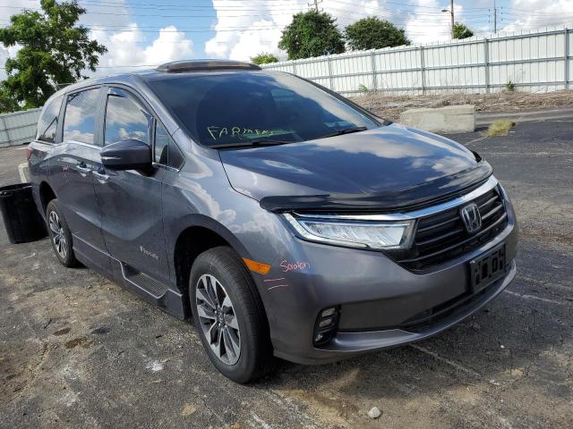 HONDA ODYSSEY EX 2022 with VIN 5FNRL6H75NB033006 - Photo from auction