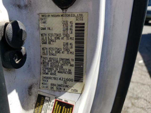 Photo 10 from auction – 2012 NISSAN FRONTIER S with VIN 1N6BD0CT8CC421600