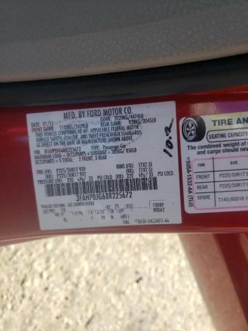 Photo 10 from auction – 2011 FORD FUSION with VIN 3FAHP0JG6BR225672