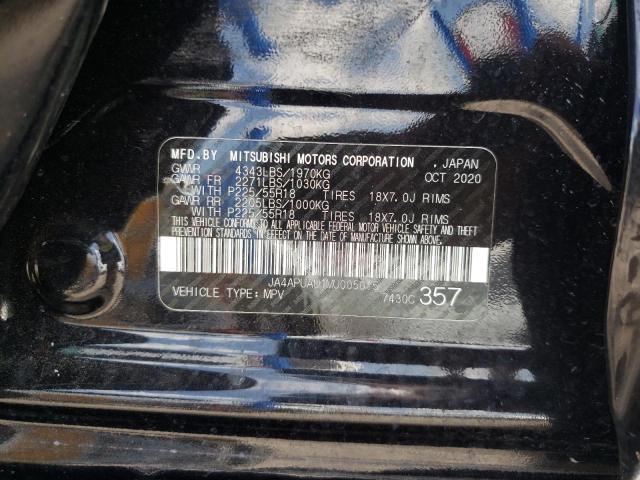 Photo 10 from auction – 2021 MITSUBISHI OUTLANDER with VIN JA4APUAU1MU005015
