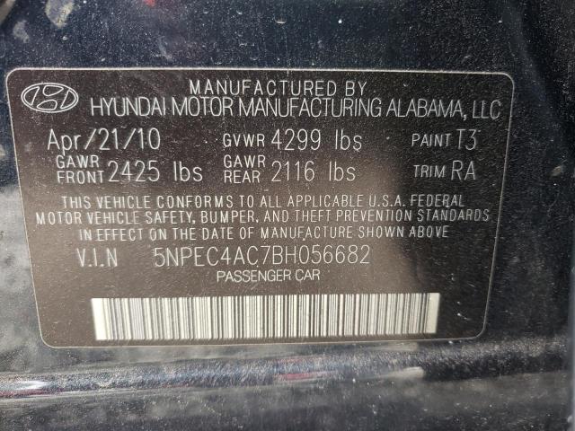 Photo 10 from auction – 2011 HYUNDAI SONATA SE with VIN 5NPEC4AC7BH056682