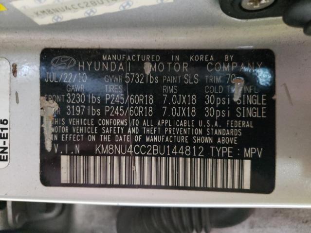 Photo 10 from auction – 2011 HYUNDAI VERACRUZ G with VIN KM8NU4CC2BU144812