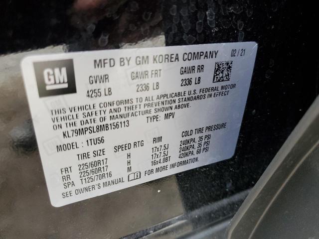 Photo 10 from auction – 2021 CHEVROLET TRAILBLAZE with VIN KL79MPSL8MB156113