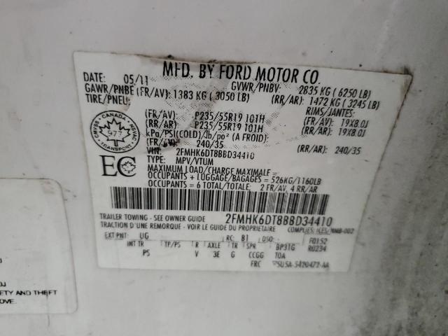 Photo 10 from auction – 2011 FORD FLEX LIMIT with VIN 2FMHK6DT8BBD34410