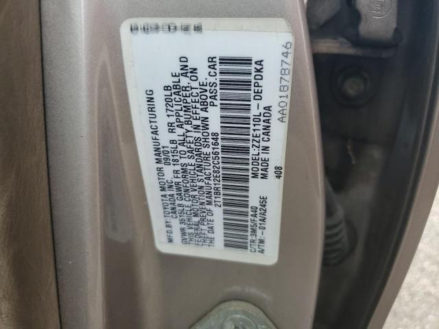 Photo 10 from auction – 2002 TOYOTA COROLLA CE with VIN 2T1BR12E82C561648
