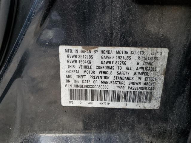 Photo 10 from auction – 2013 HONDA FIT with VIN JHMGE8H3XDC080830