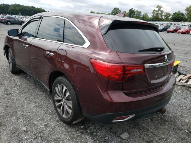 Photo 3 from auction – 2015 ACURA MDX TECHNO with VIN 5FRYD4H47FB033057