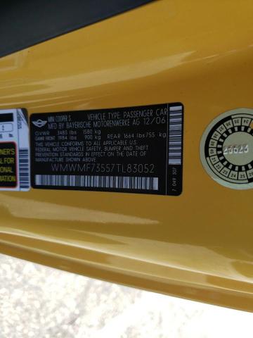 Photo 10 from auction – 2007 MINI COOPER S with VIN WMWMF73557TL83052