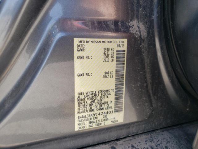 Photo 10 from auction – 2015 NISSAN ALTIMA 2.5 with VIN 1N4AL3AP2FC424401