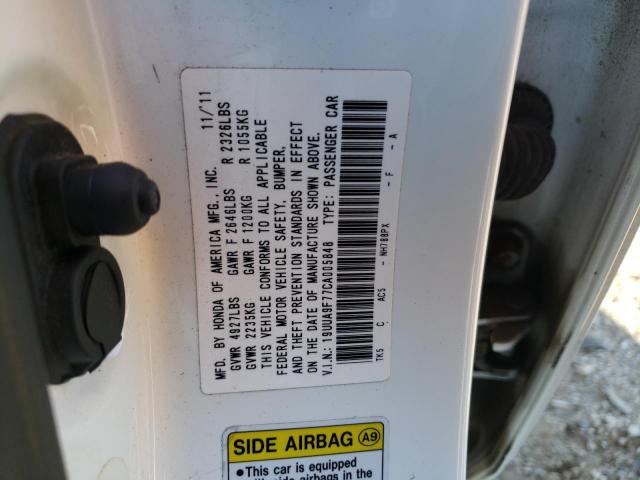 Photo 10 from auction – 2012 ACURA TL with VIN 19UUA9F77CA005848