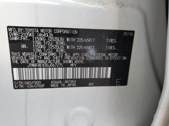 Photo 10 from auction – 2016 TOYOTA RAV4 LE with VIN JTMBFREV3GJ067275