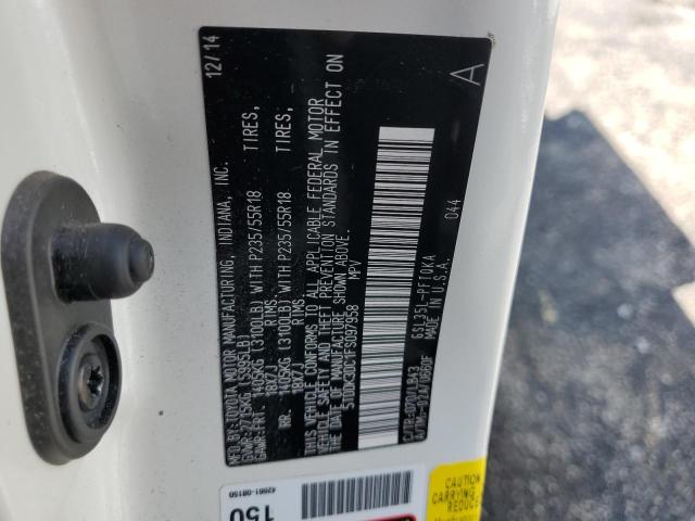 Photo 10 from auction – 2015 TOYOTA SIENNA XLE with VIN 5TDDK3DC1FS097958