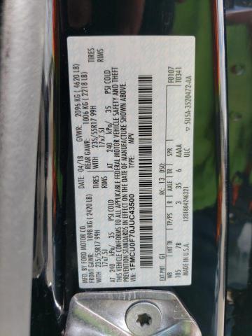 Photo 10 from auction – 2018 FORD ESCAPE S with VIN 1FMCU0F70JUC43500
