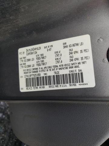 Photo 10 from auction – 2007 DODGE RAM 1500 S with VIN 1D7HU18P77S251858