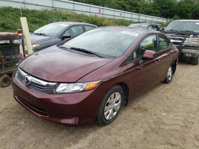 Photo 2 from auction – 2012 HONDA CIVIC LX with VIN 19XFB2F56CE084730