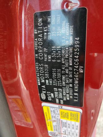 Photo 10 from auction – 2012 KIA SEDONA LX with VIN KNDMG4C74C6425994