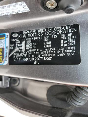 Photo 10 from auction – 2012 KIA SPORTAGE E with VIN KNDPC3A29C7345501