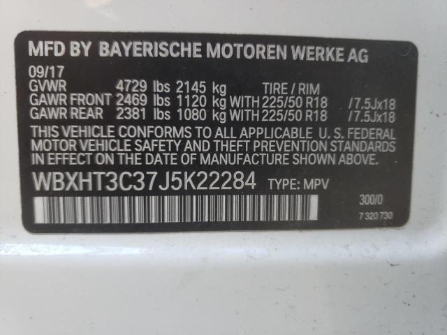 Photo 10 from auction – 2018 BMW X1 XDRIVE2 with VIN WBXHT3C37J5K22284
