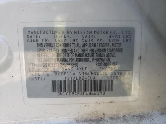 Photo 10 from auction – 2015 NISSAN VERSA NOTE with VIN 3N1CE2CP3FL362390
