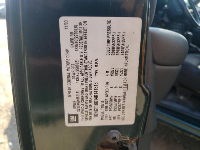 Photo 10 from auction – 2004 CHEVROLET BLAZER with VIN 1GNCT18X14K141818