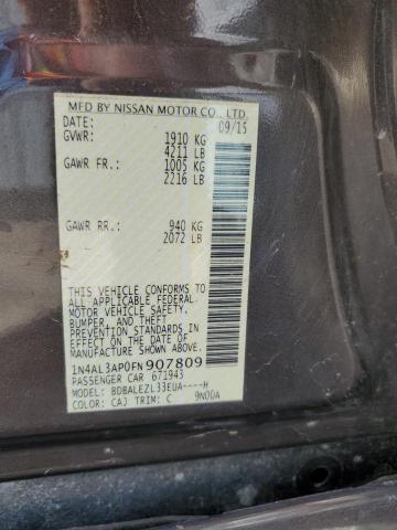 Photo 10 from auction – 2015 NISSAN ALTIMA 2.5 with VIN 1N4AL3AP0FN907809