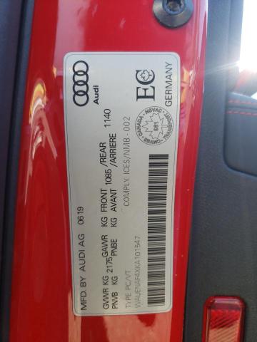 Photo 10 from auction – 2019 AUDI A4 PREMIUM with VIN WAUENAF4XKA101547