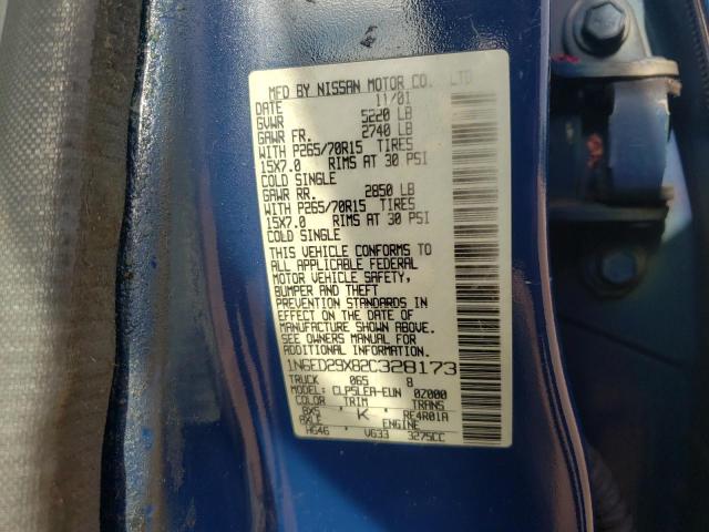 Photo 10 from auction – 2002 NISSAN FRONTIER C with VIN 1N6ED29X82C328173