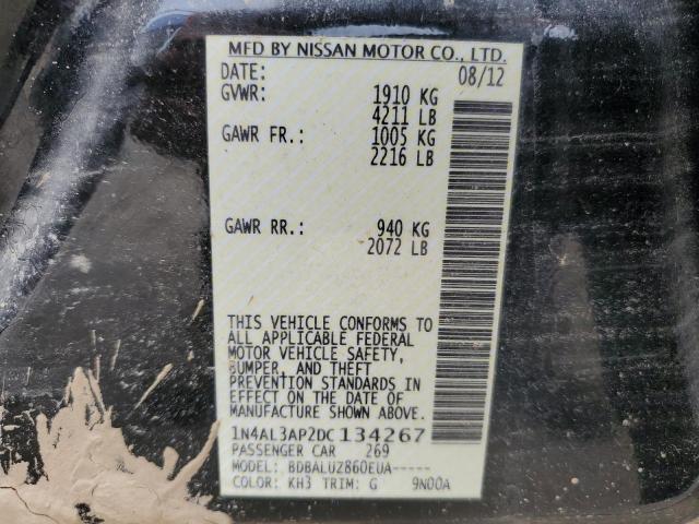 Photo 10 from auction – 2013 NISSAN ALTIMA 2.5 with VIN 1N4AL3AP2DC134267