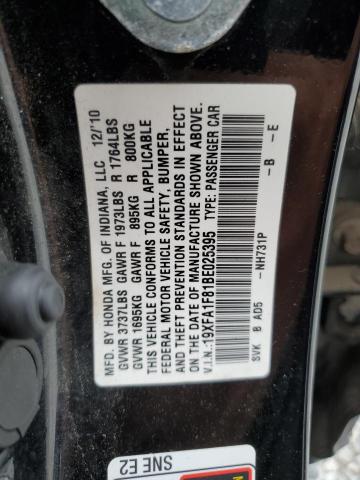 Photo 10 from auction – 2011 HONDA CIVIC EX with VIN 19XFA1F81BE025395