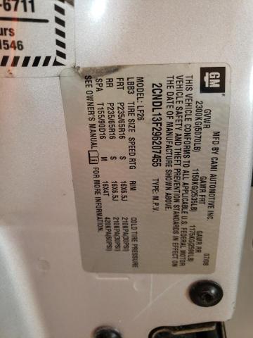 Photo 10 from auction – 2009 CHEVROLET EQUINOX LS with VIN 2CNDL13F296207455
