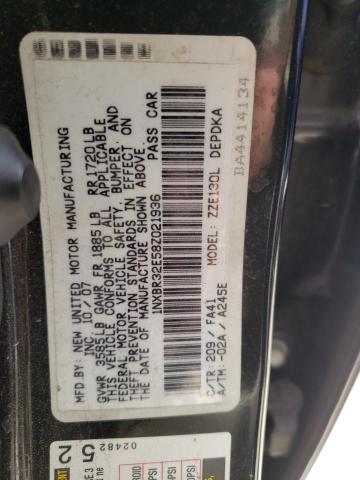 Photo 10 from auction – 2008 TOYOTA COROLLA CE with VIN 1NXBR32E58Z021936