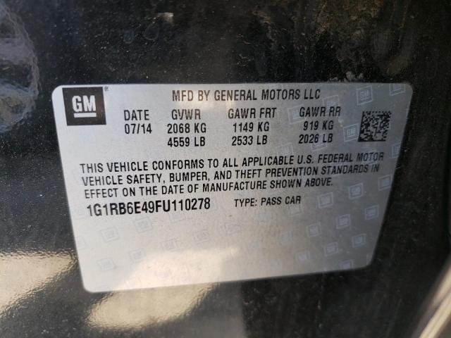 Photo 10 from auction – 2015 CHEVROLET VOLT with VIN 1G1RB6E49FU110278