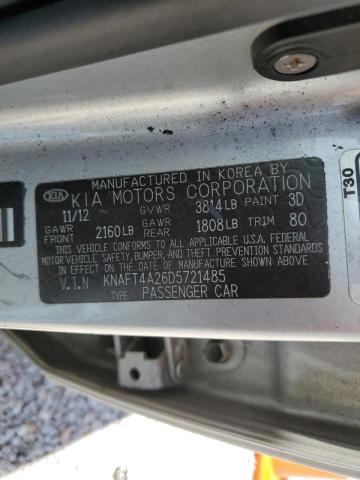 Photo 10 from auction – 2013 KIA FORTE LX with VIN KNAFT4A26D5721485