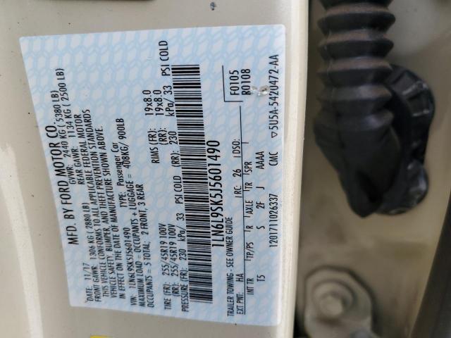 Photo 10 from auction – 2018 LINCOLN CONTINENTA with VIN 1LN6L9SK5J5601490