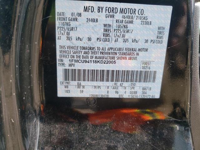 Photo 10 from auction – 2008 FORD ESCAPE LIM with VIN 1FMCU94118KD22005