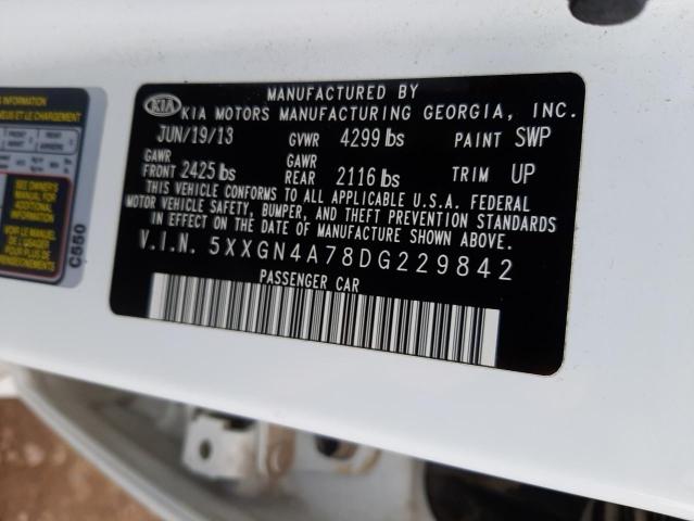 Photo 10 from auction – 2013 KIA OPTIMA EX with VIN 5XXGN4A78DG229842