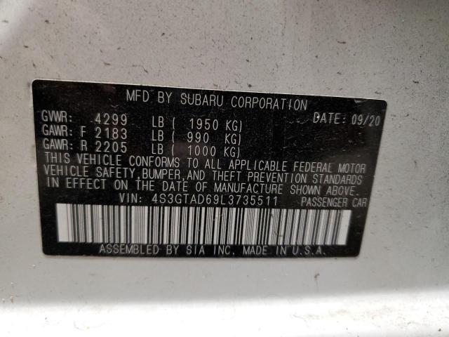 Photo 10 from auction – 2020 SUBARU IMPREZA PR with VIN 4S3GTAD69L3735511