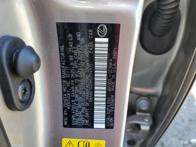 Photo 10 from auction – 2017 LEXUS ES 350 with VIN 58ABK1GG9HU054935