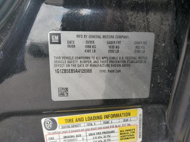 Photo 10 from auction – 2010 CHEVROLET MALIBU LS with VIN 1G1ZB5EB9A4126966