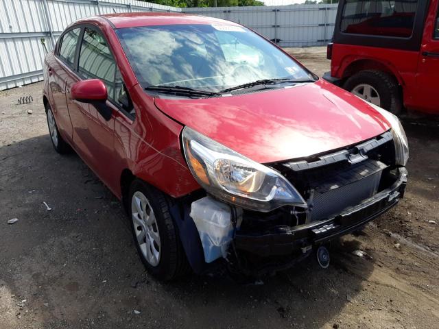 KIA RIO LX 2013 with VIN KNADM4A38D6286007 - Photo from auction
