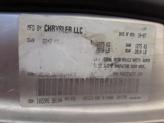 Photo 10 from auction – 2008 DODGE CHARGER SX with VIN 2B3KA33G98H144879