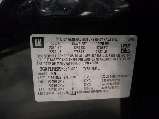 Photo 10 from auction – 2015 GMC TERRAIN SL with VIN 2GKFLRE39F6315411
