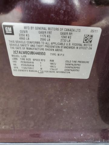 Photo 10 from auction – 2011 GMC TERRAIN SL with VIN 2CTALWEC9B6448950