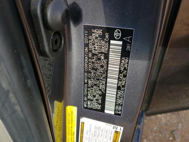 Photo 10 from auction – 2011 TOYOTA COROLLA BA with VIN JTDBU4EE7BJ106595