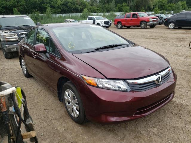 HONDA CIVIC LX 2012 with VIN 19XFB2F56CE084730 - Photo from auction