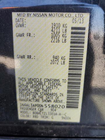 Photo 10 from auction – 2013 NISSAN ALTIMA 2.5 with VIN 1N4AL3AP0DN558020