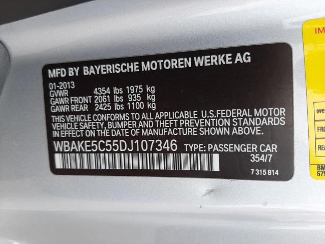 Photo 10 from auction – 2013 BMW 328 I SULE with VIN WBAKE5C55DJ107346